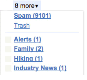 Gmail's new label features