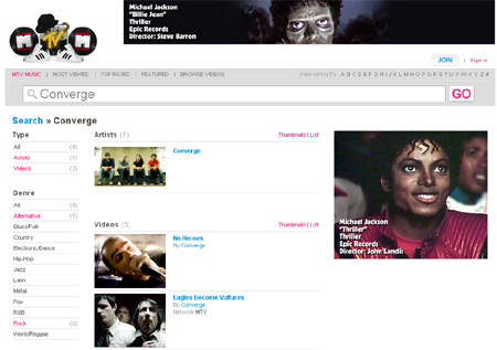 MTV Music Screenshot