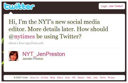 NYTimes Social Media Director
