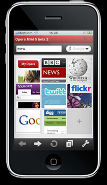 Opera Mini on the iPhone