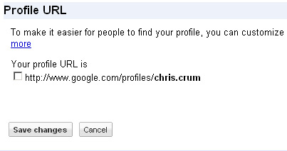 Profil URL