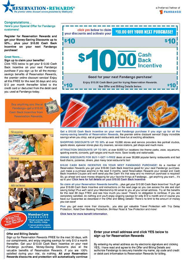 Reservation Rewards