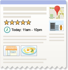 Google now using rich snippets for local search