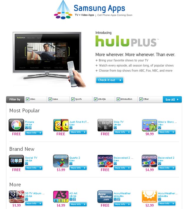 Samsung TV Apps