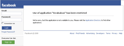 Scrabulous Restricted