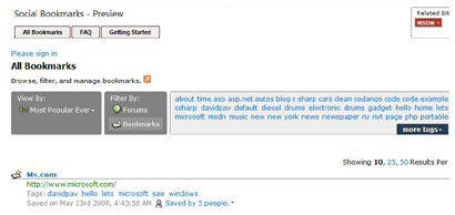 Social Bookmarks