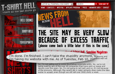 Hate Mail Drives Controversial Website Offline