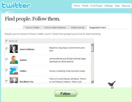 Twitter Friend Suggetion
