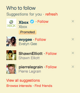 Twitter Promoted Accounts