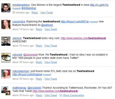 Twitterers on Twellowhood