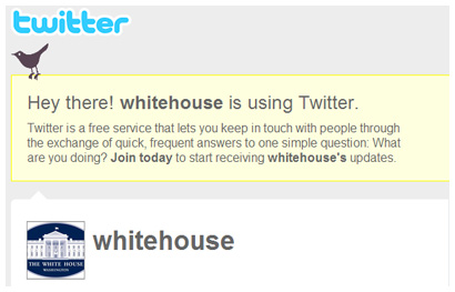 Twitter White House