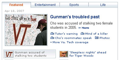 Virginia Tech Tragedy Spurred Online News Boost