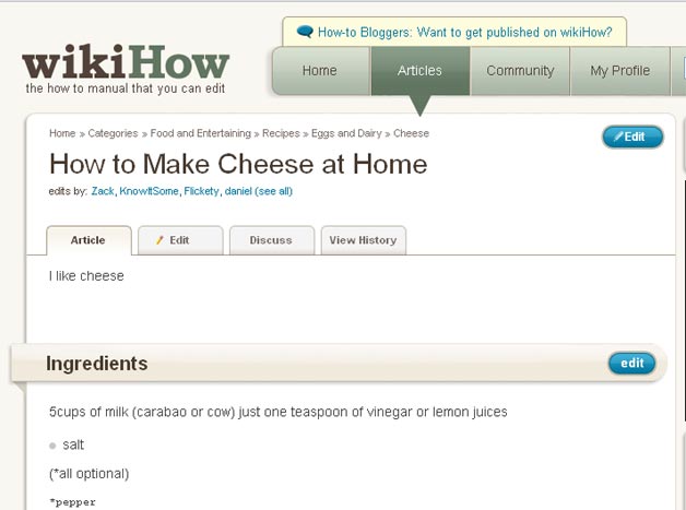 WikiHow Edit (vandalism)
