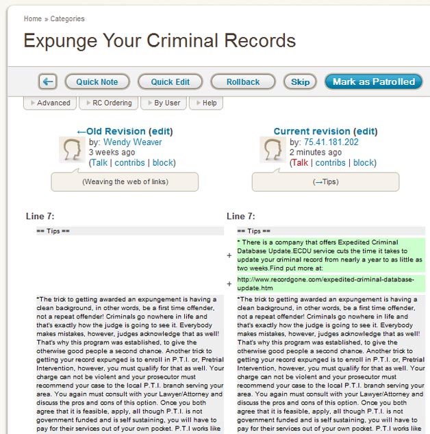Editing on wikiHow