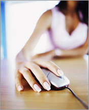 Woman Blogging