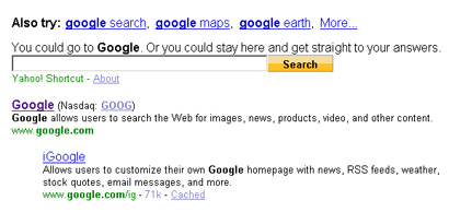 Yahoo Google