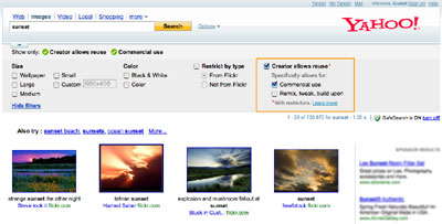 Yahoo Sunset Image Search