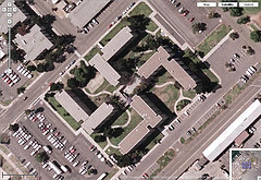 Google Map of Swastika-Shaped Building