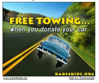 Google Car Donation Ad. Google Car Donation Ad.