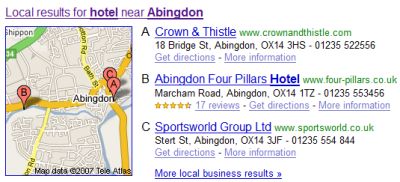 Google Maps  Abingdon Hotels