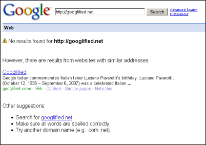 Google URL Spellchecker Google URL Spellchecker