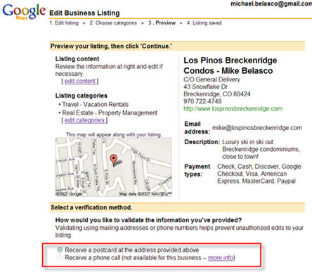 google local phone option disabled 3