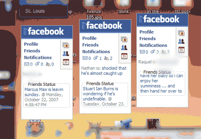 Facebook Sidebar Gadget