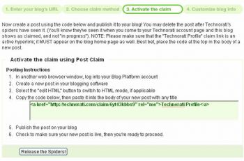 technorati claim part two