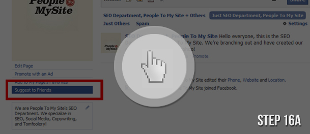 Step #16A: Suggest to Friends