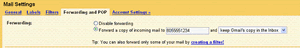 Gmail Forward-To-Phone