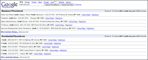 Google PhoneBook Thumbnail