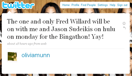 Olivia Munn's Fred Willard Tweet