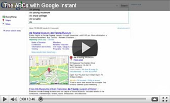 The ABCs with Google Instant