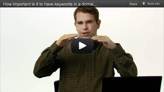 How important is it to have keywords in a domain name?