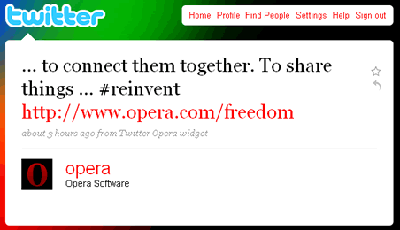 Opera Tweet