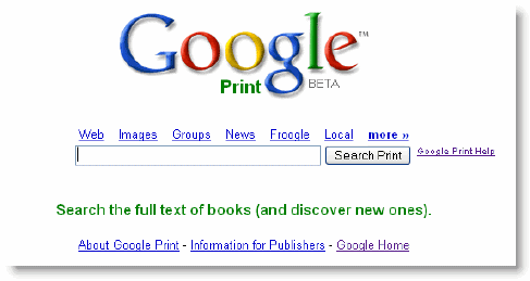 Google Print Finds A Home