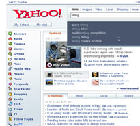Yahoo Screenshot