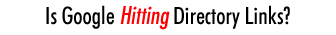 Is Google Hitting Directory Links?