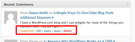 Manage Comments Manage Comments