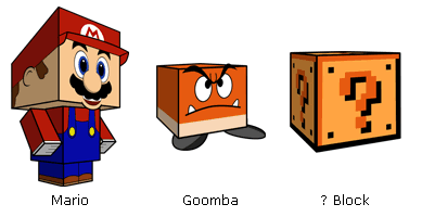Nintendo Character CubeCrafts