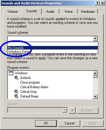 no sounds