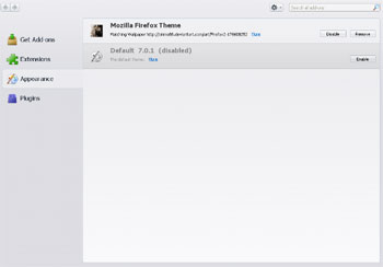 Mozilla Firefox - Add-ons Manager
