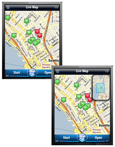 Map-scrolling