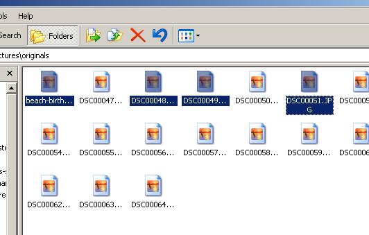 file group selected