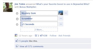 Facebook Question answered