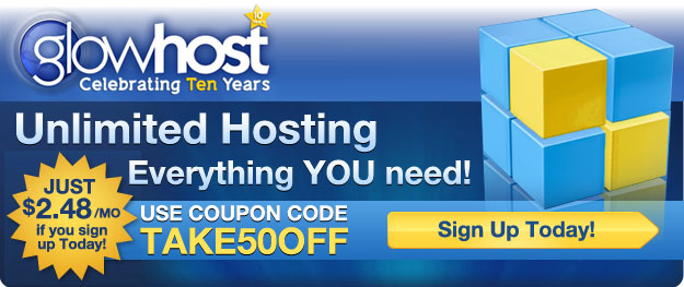 Sign Up Today! Only $2.48/mo with Coupon Code: TAKE50OFF