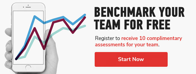 Benchmark your Team for FREE! Registe rto receive 10 complimentary assessments for your team. Start Now